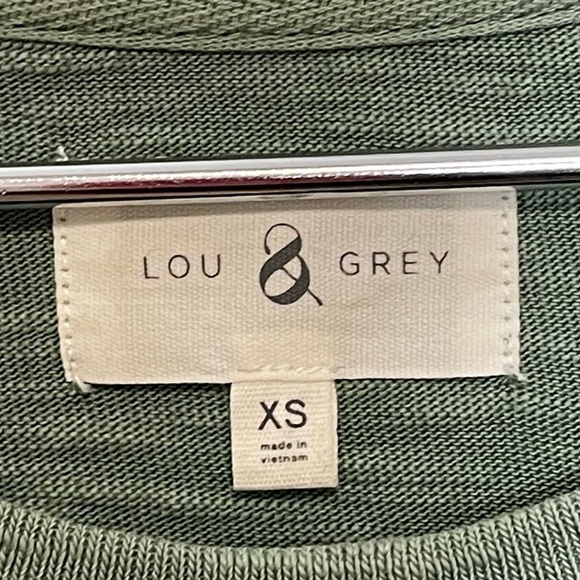 [Lou & Grey] Sage Dolman Sleeve Cropped Cotton Sweater - XS - Picture 3 of 5